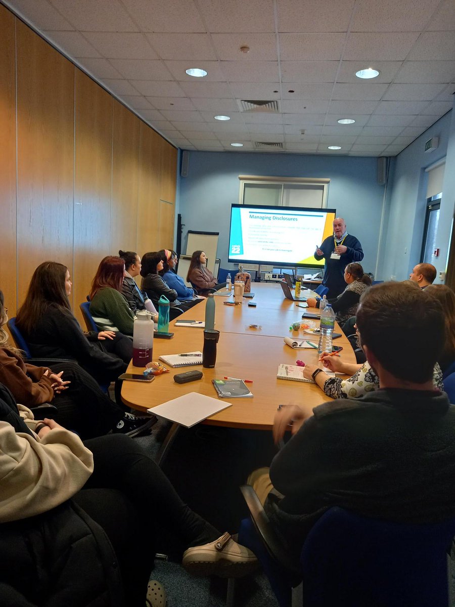 All the team together learning about how to protect vulnerable people in Herts - Safeguarding is an important part of our work and as you can see we take training very seriously. Delivered by @catch22charity Graham Vagg - a great day! #safeguardingherts #victimservices