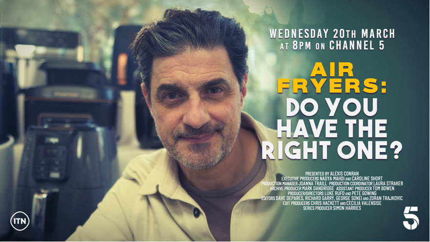 Air Fryers: Do you have the right one? with @alexisconran on TONIGHT 8pm on @channel5_tv