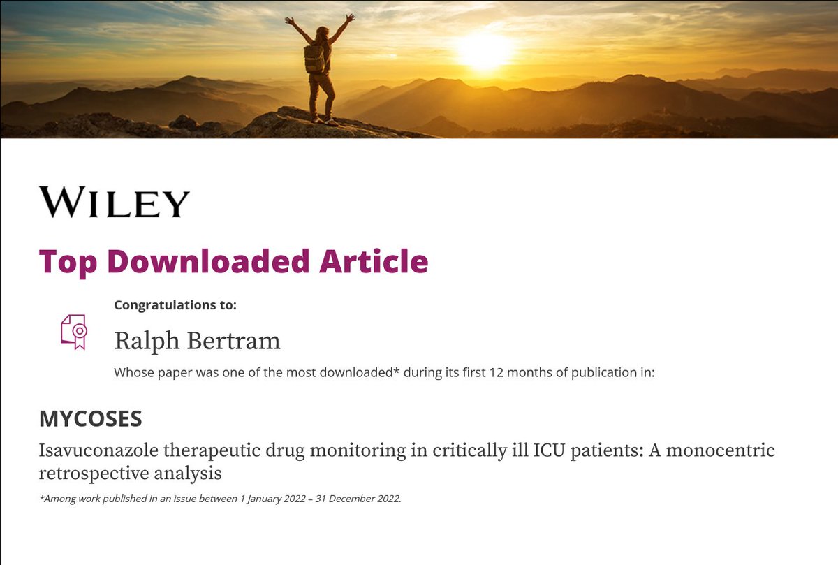 Our article received enough downloads to be a #TopDownloadedArticle in its journal. <a href="/KlinikumNbg/">Klinikum Nürnberg</a> @paracelsus_uni