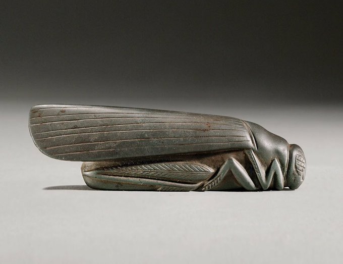 Mammoths were likely still walking the earth when this stone weight was hand-carved almost 4000 years ago.

(1 mina = 480g) made of haematite in the shape of a grasshopper, hand-carved between 1800 and 1700 BCE.