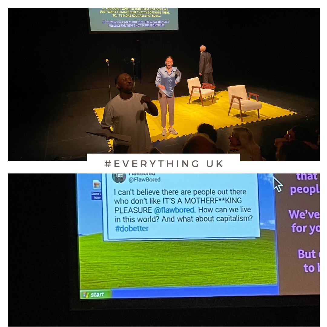 A night of 🇬🇧 theatre in 🇧🇪

Proud to have disability-led theatre company <a href="/FlawBored/">FlawBored</a> showcase their work in Ghent - a first in mainland Europe

"It's a **** pleasure" - satirical, thought-provoking, funny  🎭

🙏@EverythingUK_