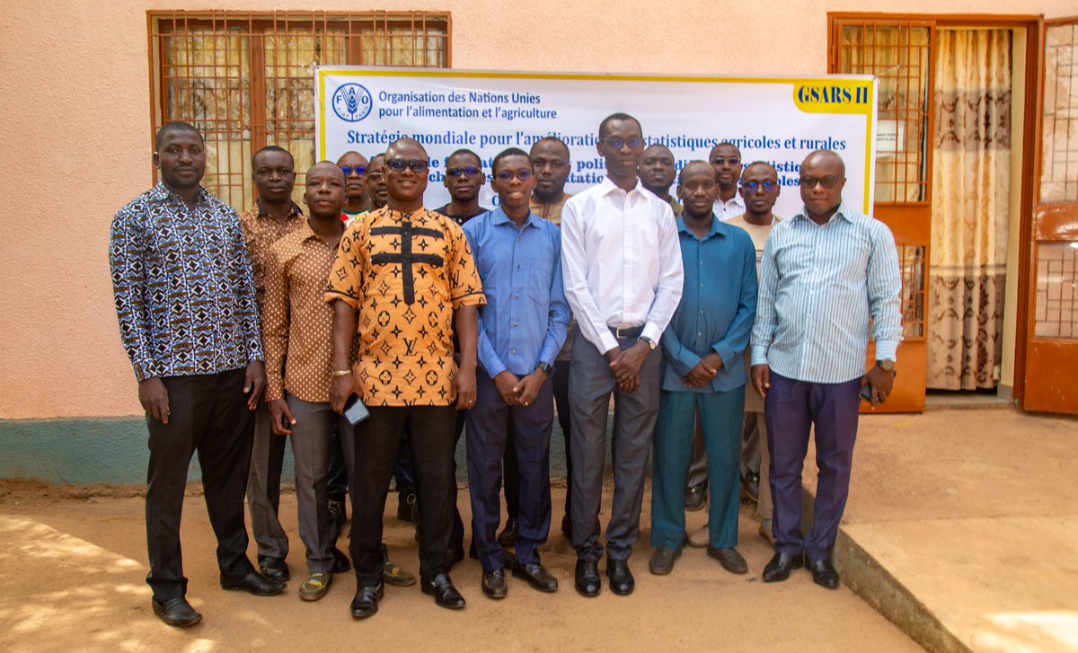 🌾 L'atelier #GSARS au 🇧🇫 s'est terminé avec succès ! Les participants possèdent désormais des compétences avancées en matière de diffusion des données statistiques. Un merci spécial aux participants et à nos généreux donateurs, @gatesfoundation et #lUnionEuropéenne.