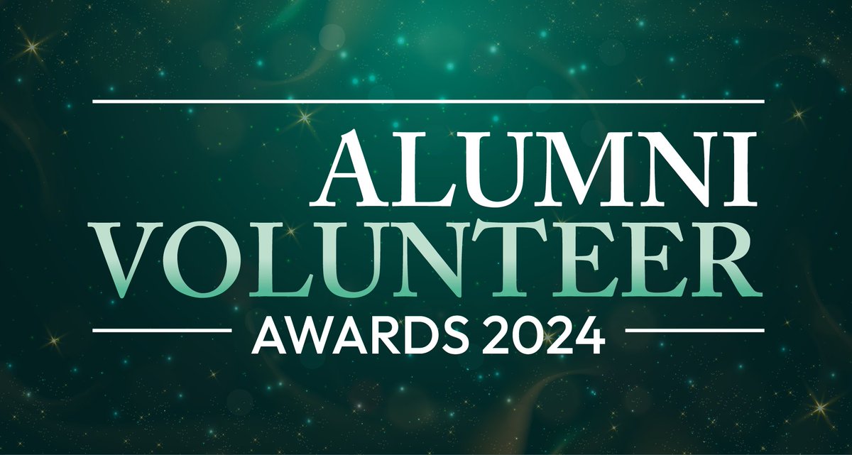 ⭐ Our Alumni Volunteer Awards 2024 are open for nominations! ⭐ If you know an alum who has gone above and beyond in support of students or fellow alumni we want to hear about them! Submit your nomination: bit.ly/3JY6gEq (Deadline: Friday 26 April 2024 at 11.59pm) 💚