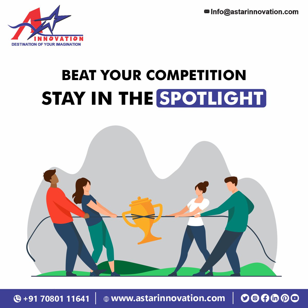 innovation_star's tweet image. Lighting up your marketing world!
.
.
.
Visit Astarinnovation for more information!
Visit astarinnovation.com
Call Now : +91 70801 11641
.
.
.
#astarinnovation #digitalmarketingexperts #eventmanagementsolutions #oohadvertising #brandbuildingstrategies #creativeadcampaigns