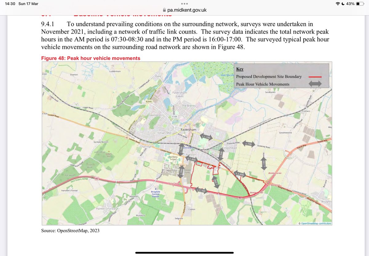 Faversham at risk of catastrophic event on M2 J7 plus economic decline to town from traffic suffocation caused by these plans submitted by the Duchy of Cornwall promoted by HRH Prince William. It requires forensic scenario traffic modelling to head off such disasters &amp; conflicts.