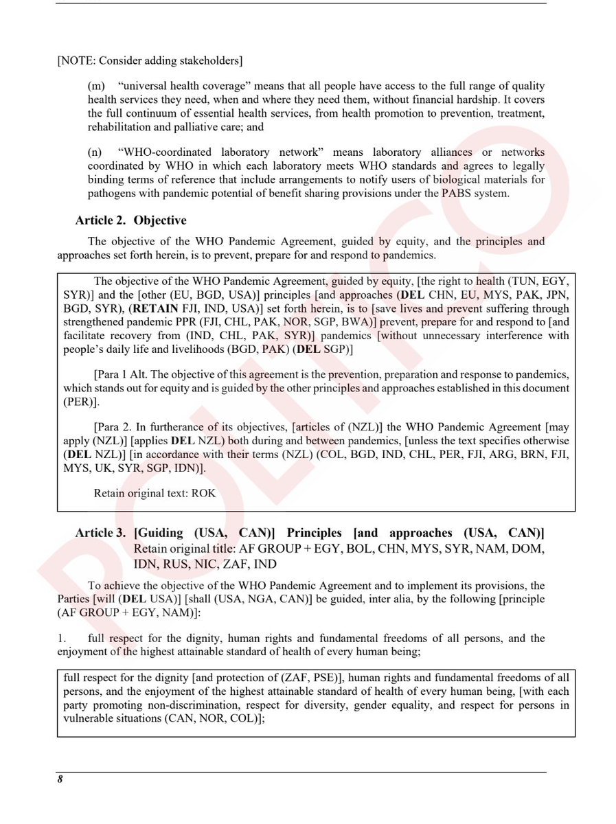 Scoop-a-doop-doop - Revised draft of the negotiating text of the WHO Pandemic Agreement - Onscreen text as at 21:54 CET on Tuesday 19 March 2024 pro.politico.eu/news/177362 @POLITICOEurope @WHO #INB9 #pandemictreaty