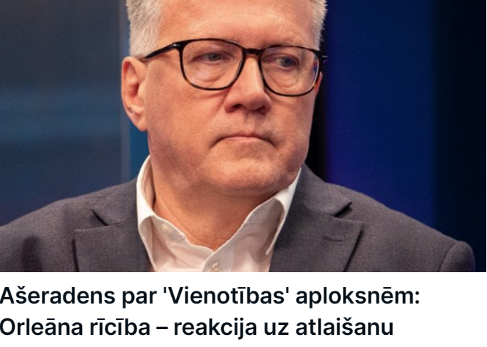 Ašeradens tiešām laikam visus par muļķiem uzskata, ja grib visiem iestāstīt, ka Jaunās Vienotības biroja vadītājs Normunds Orleāns saņēma ikmēneša algu tikai 734 Eiro apmērā un negatīvi reaģēja uz viņa atbrīvošanu no šī labi apmaksātā amata.