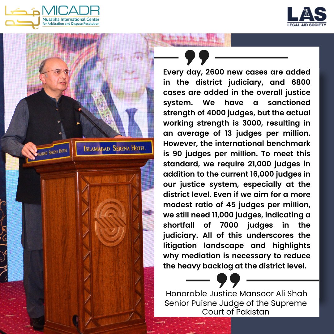 las_pakistan's tweet image. Mediation; A Dawn of a New Era of Dispute
Resolution in Pakistan-this conference aimed to underscore the pivotal role of #AlternativeDisputeResolution, particularly #mediation, in ensuring swift and efficient #justice delivery.
@usembislamabad @FJAIslamabad @cedrsays @ZahidHaya