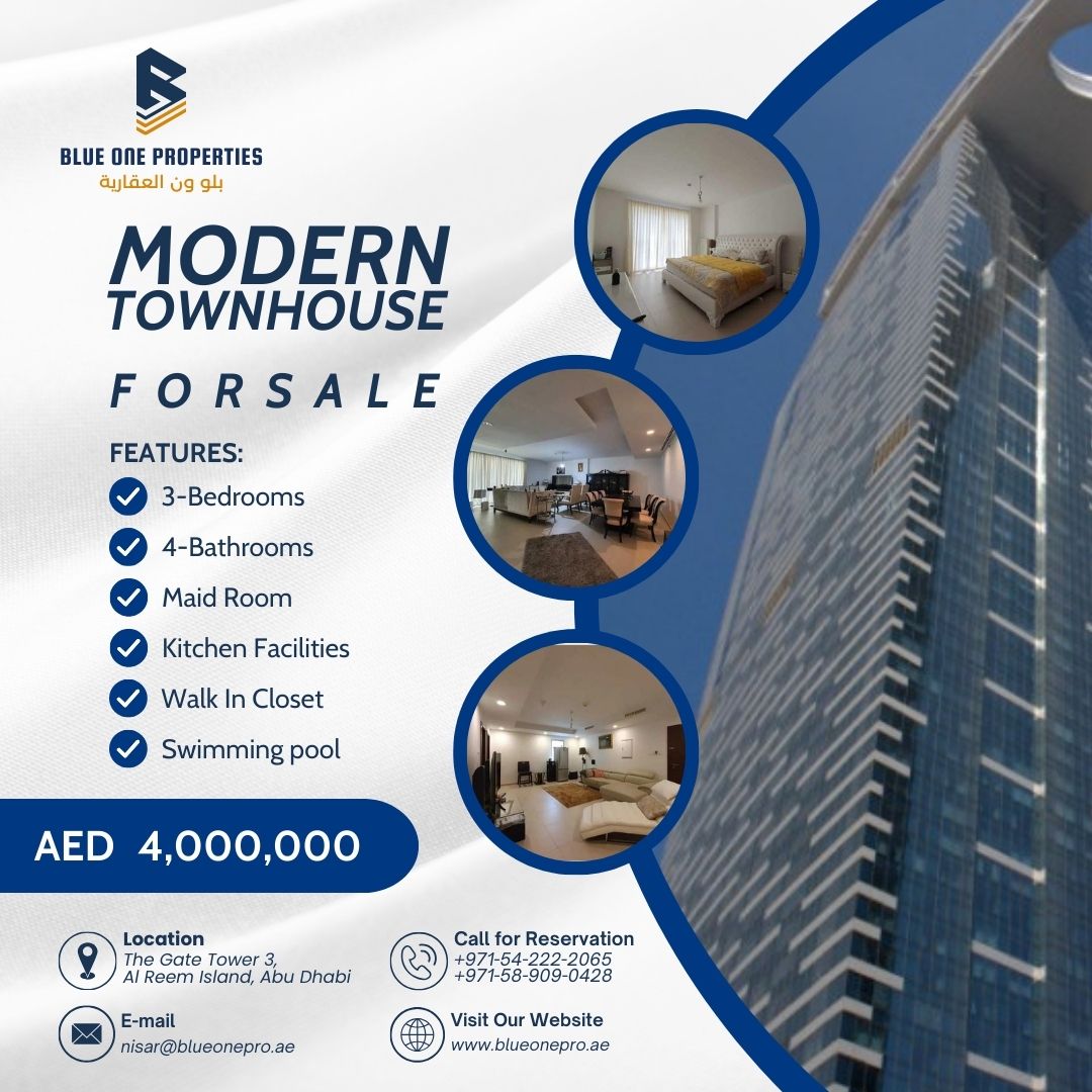 blueonepro's tweet photo. Townhouse for sale Gate Tower 3.💎

For more details:
👉Website: https://t.co/2djJQYgA3J
👉Phone: +971-58-9090428, 54-222-2065
👉E-mail: nisar@blueonepro.ae

#townhouse #forsale #thegatetower3 #uae #realestate #RealEstateSuccess #realestategoals #LuxuryLiving https://t.co/d8K2IXstcs