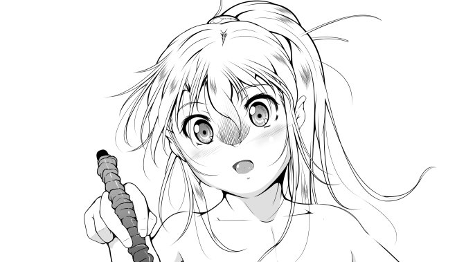 #剣とはこう構える物だ 
「超次元伝説ラル」&「Theハイディアンゲーマーズ」のヒロインデザインを混ぜた娘。
剣の持ち方は虎眼流。全身図はちょっと無理('・ω・`) 