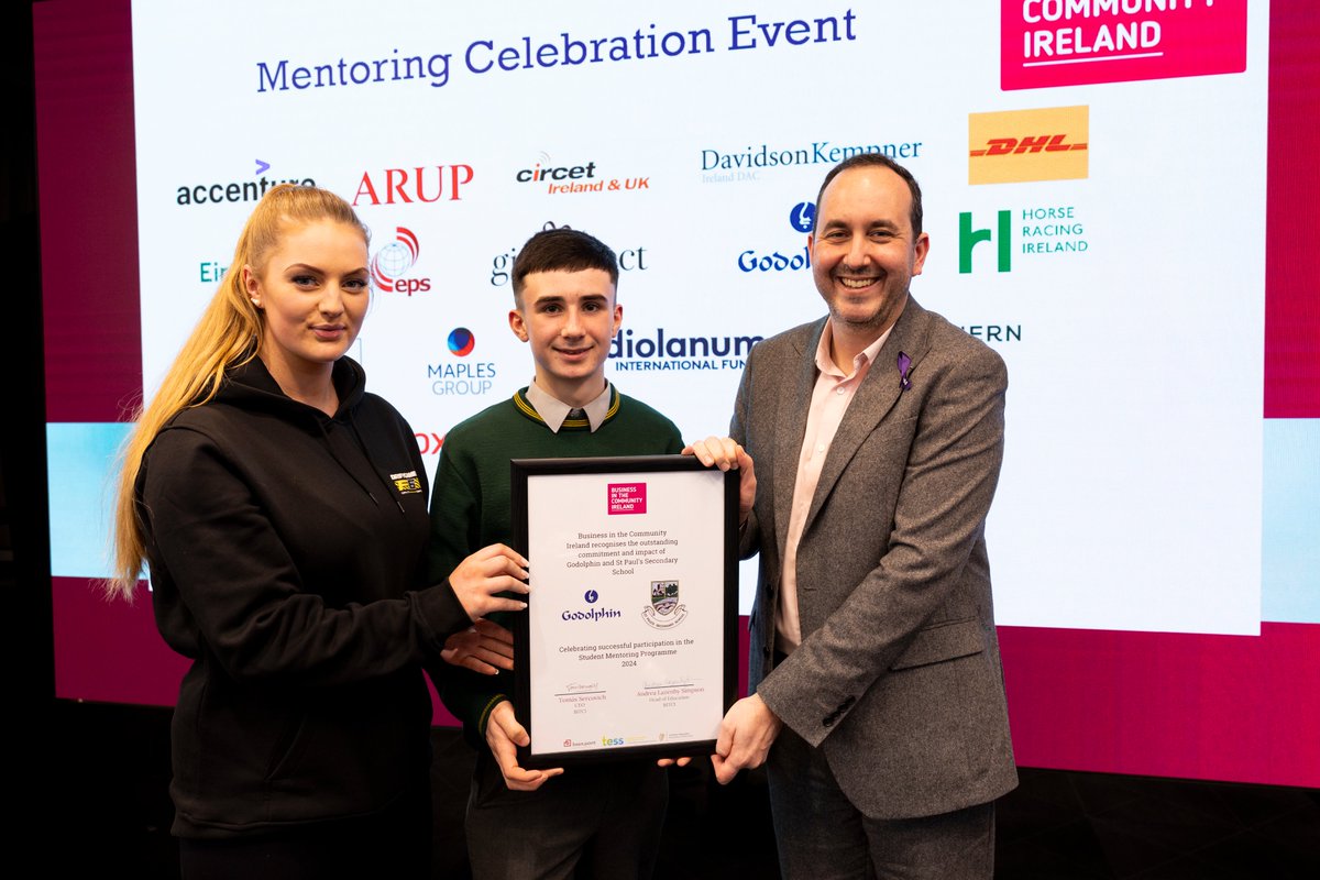 Hooray for the Student Mentoring Programme class of 2024! We had a graduation event in @KPMG_Ireland offices to recognise the commitment of mentors & the achievements of the students. Let's celebrate the partnership of @godolphin & @thebrunnerD7 #MentoringMatters