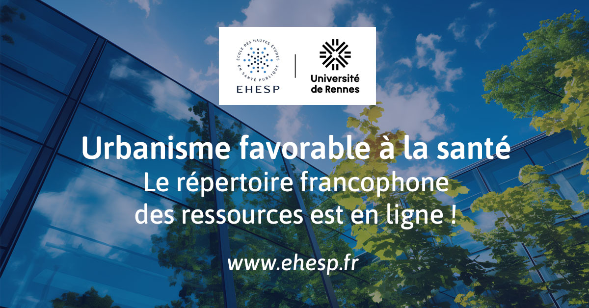 [RECHERCHE] Le répertoire francophone des ressources permettant d’intégrer la #santé dans la planification territoriale et l’aménagement urbain est désormais accessible en ligne ! Description et mode d'emploi ➡️ ehesp.fr/2024/03/20/urb… #urbanisme #environnement #santépublique