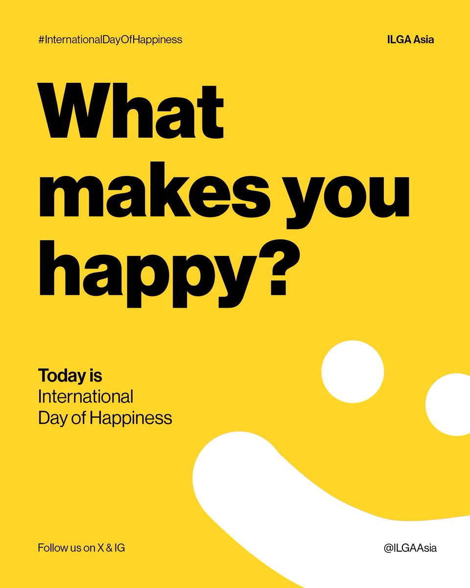 Today is the International Day of Happiness! This is your reminder that you deserve happiness in every aspect of your life, wherever you may be in the world.