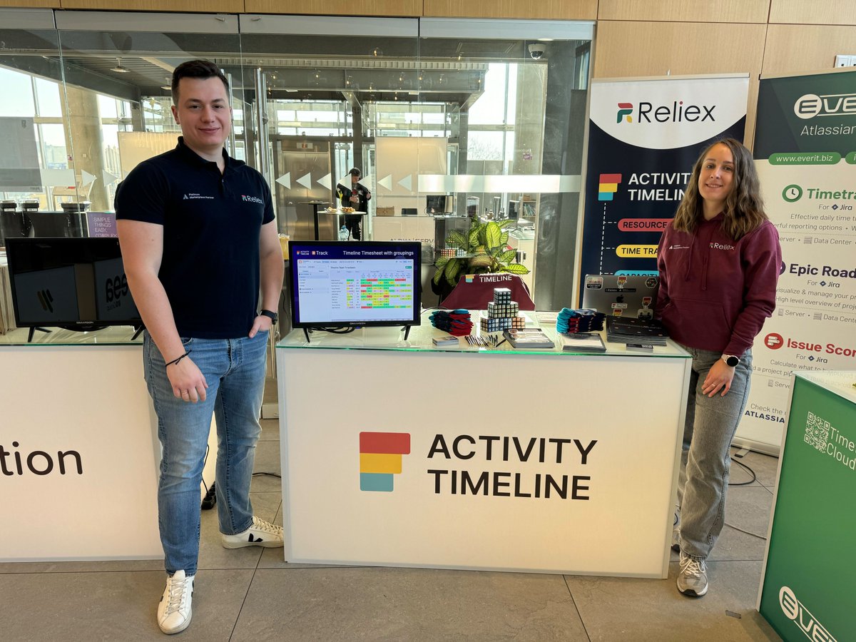 ReliexSolutions's tweet photo. Meet the Reliex team at @metainf ATLASSIAN DAY in Budapest 🇭🇺
Join us for an insightful presentation titled "How to Simplify Capacity Planning Challenges & Solve Time Reporting with ActivityTimeline" by @ostap_za
📷 13:40 – 13:50
📷Practice room
#atlassianday #metainfad9 https://t.co/OejXDM9M2t