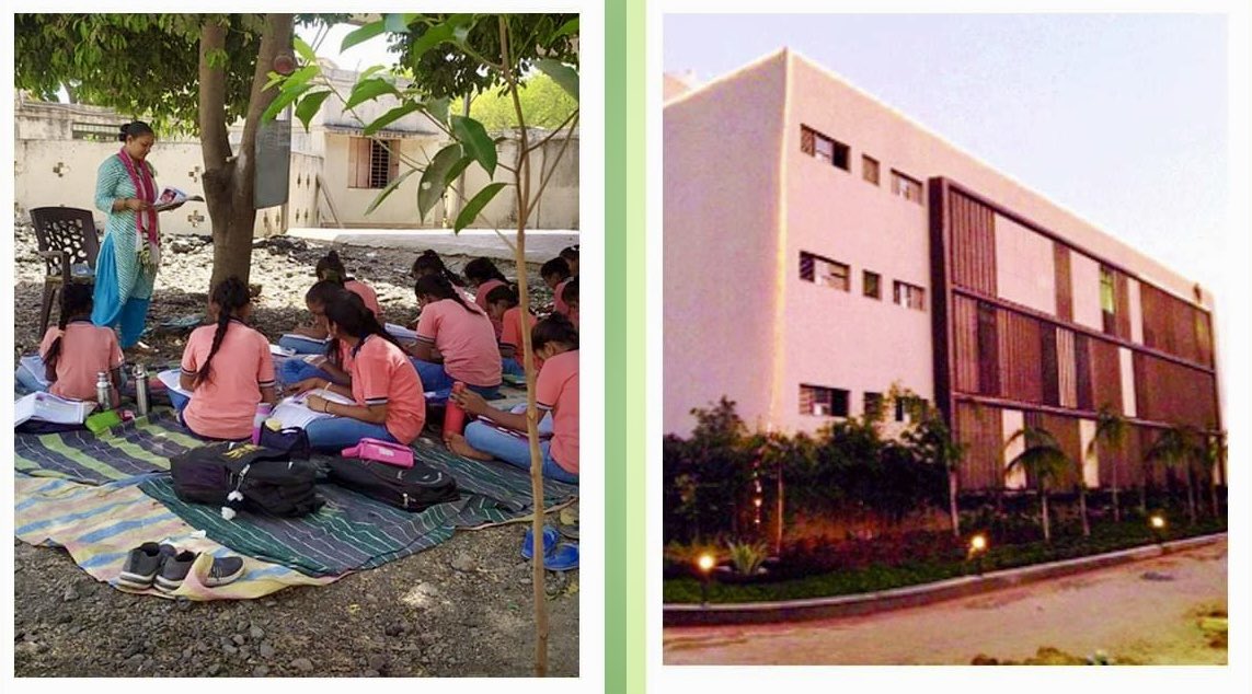 Useless #GujaratModel

School in Gujarat              BJP office in Gujarat