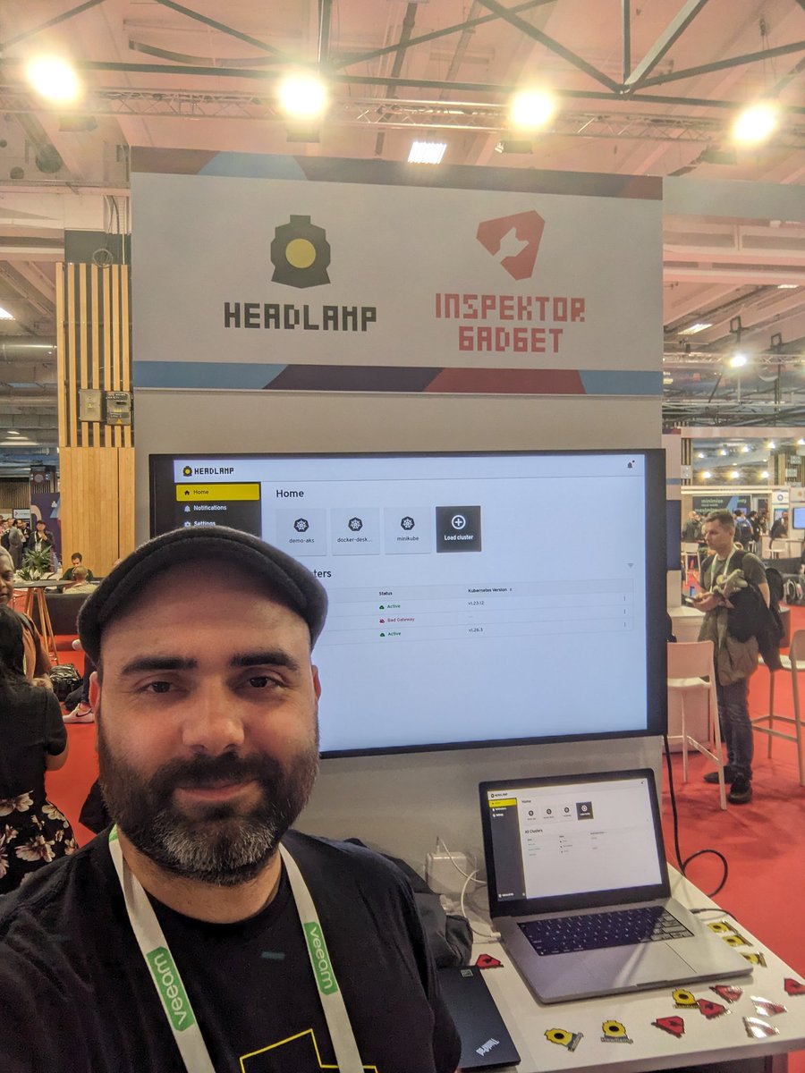 At the <a href="/headlamp_ui/">Headlamp K8s UI ☸</a> kiosk at <a href="/KubeCon_/">Kubecon_</a> . Come by for a chat!