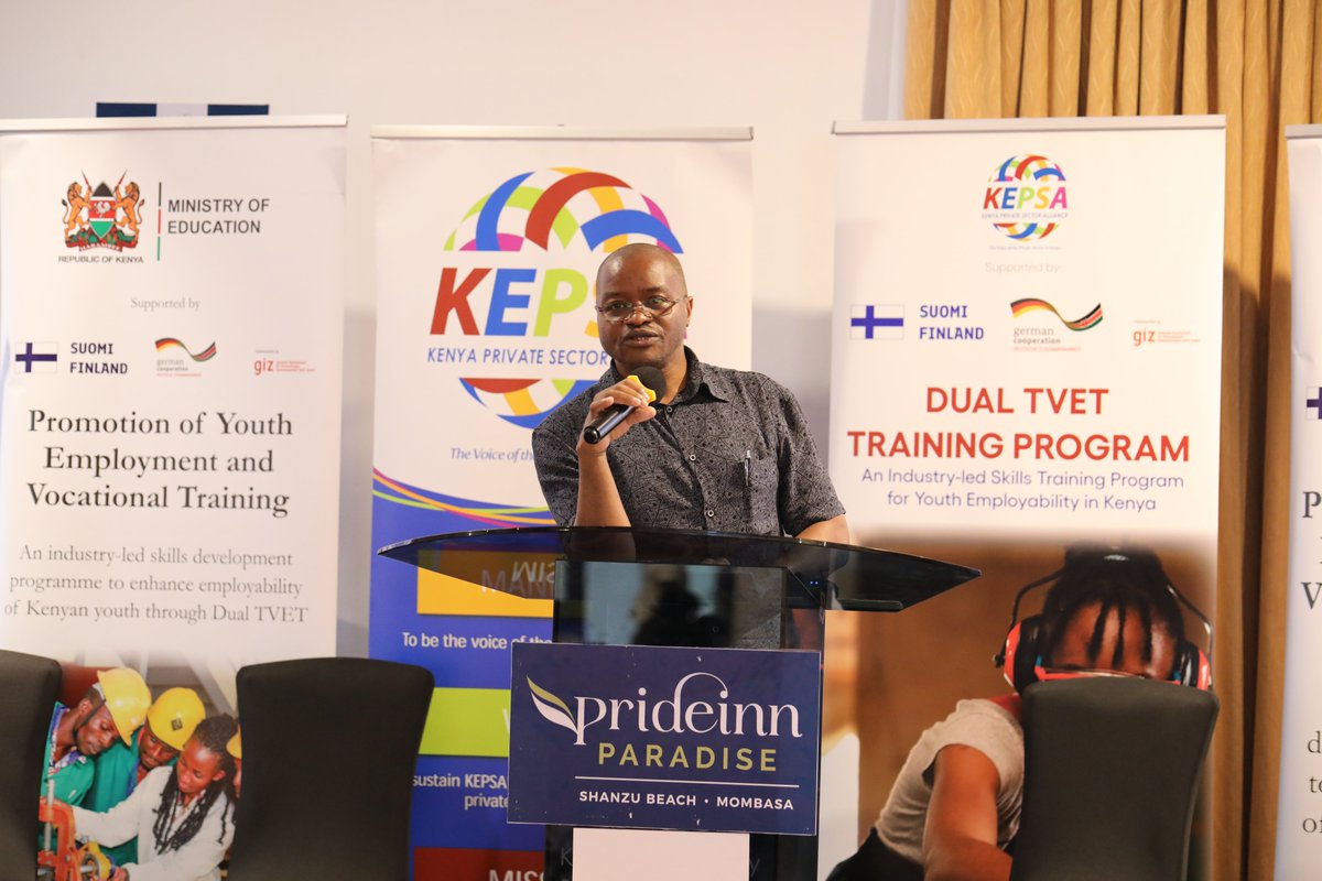 KEPSA_KENYA's tweet image. &quot;The benefits of the Dual Training Program range from reducing retraining costs for businesses to fostering a culture of excellence among our workforce, this initiative promises to unlock boundless potential for innovation and growth.&quot; Joseph Njau, Director, State Department TVET