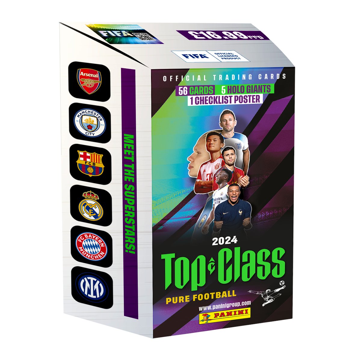 Panini TOP CLASS 2024 Trading Card Collection Blaster Box now available! Includes 7 packets plus 5 Holo Giants! Check it out here: bit.ly/48WQ7cU