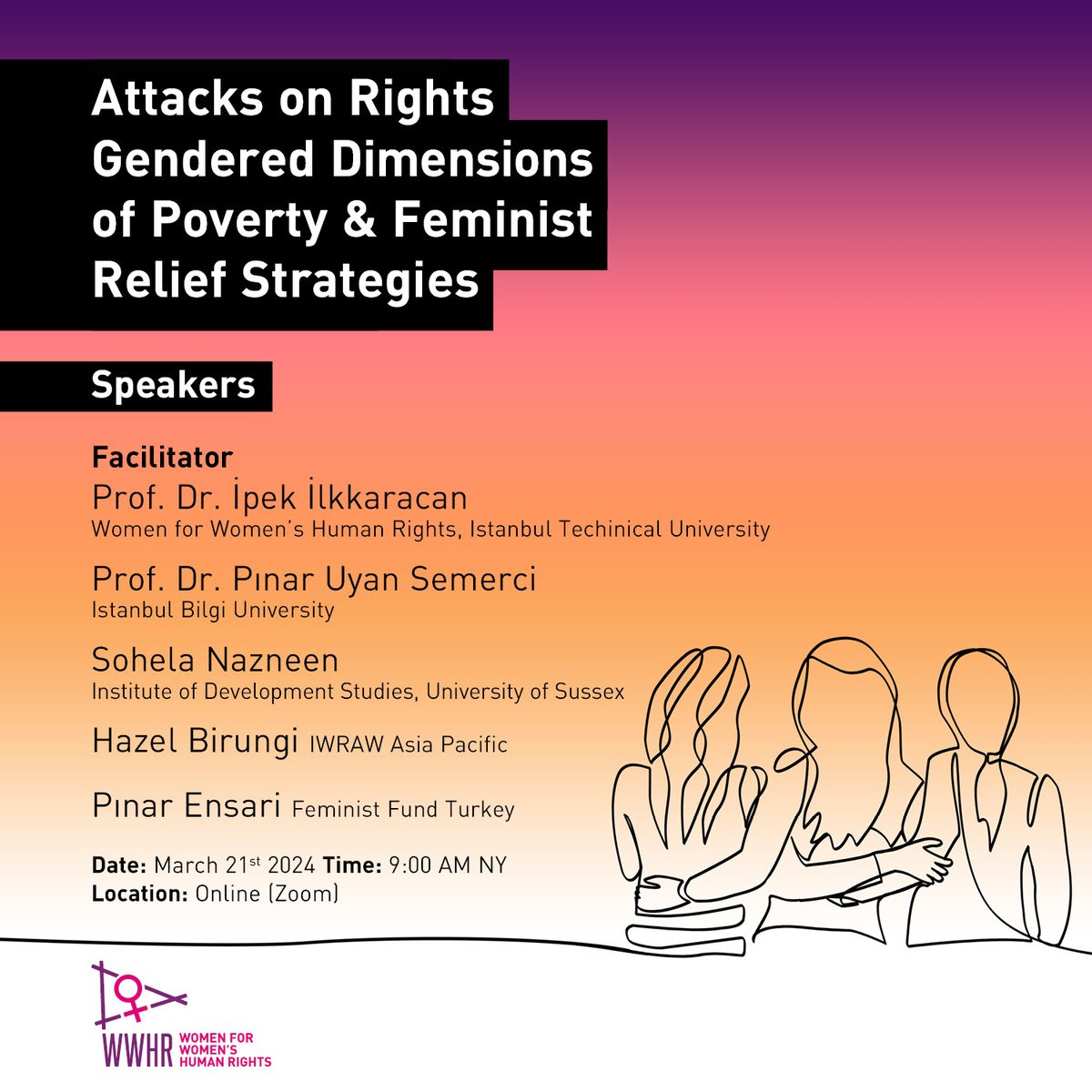 Pınar Uyan-Semerci (@PinarUyan) will speak for the panel titled 'Attacks on Rights Gendered Dimensions of Poverty & Feminist Relief Strategies'. forms.gle/2zQdJvHqzbpig4…