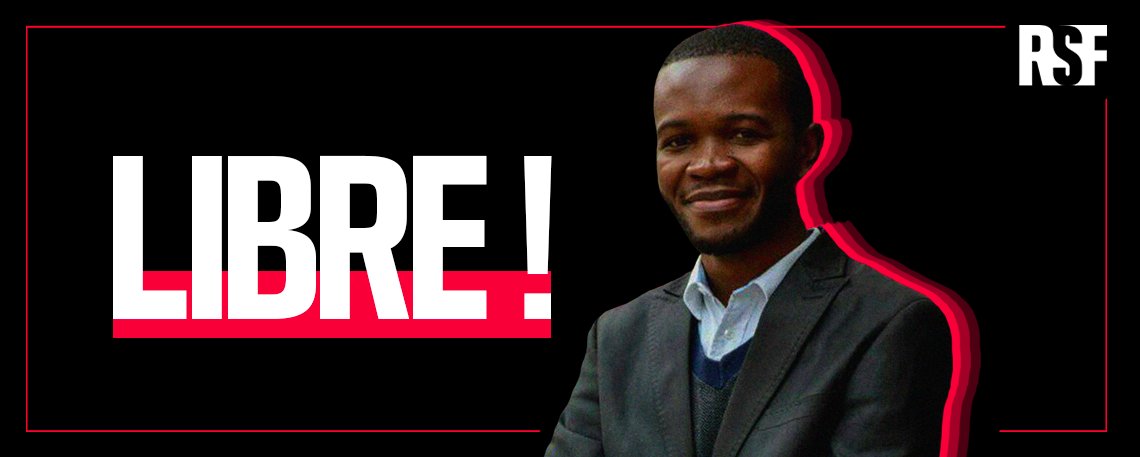 ⚡️️ #コンゴ民主共和国 🇨🇩: ジャーナリスト、スタニス・ブジャケラ氏が数時間前に遂に釈放！RSFは6ヶ月にわたる恣意的な拘束とグロテスクな刑罰がついに終わりを迎えたことに安堵している。