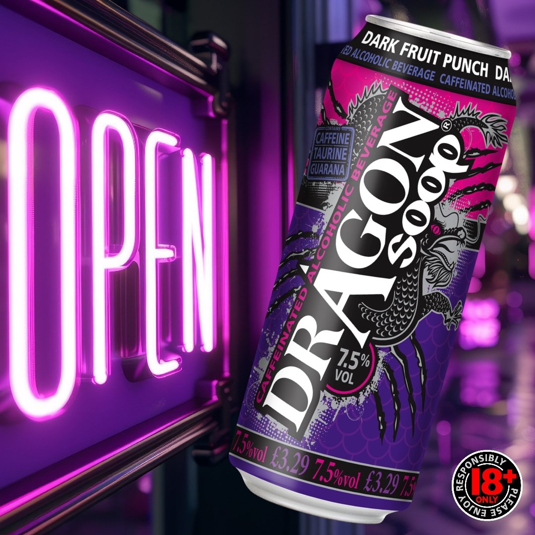 Dragon Soop stockist? Check out our store finder to make sure you're listed: >> dragonsoop.com/stockists #DragonSoop is 7.5% ABV with caffeine, taurine & guarana 18+ only. Please enjoy responsibly