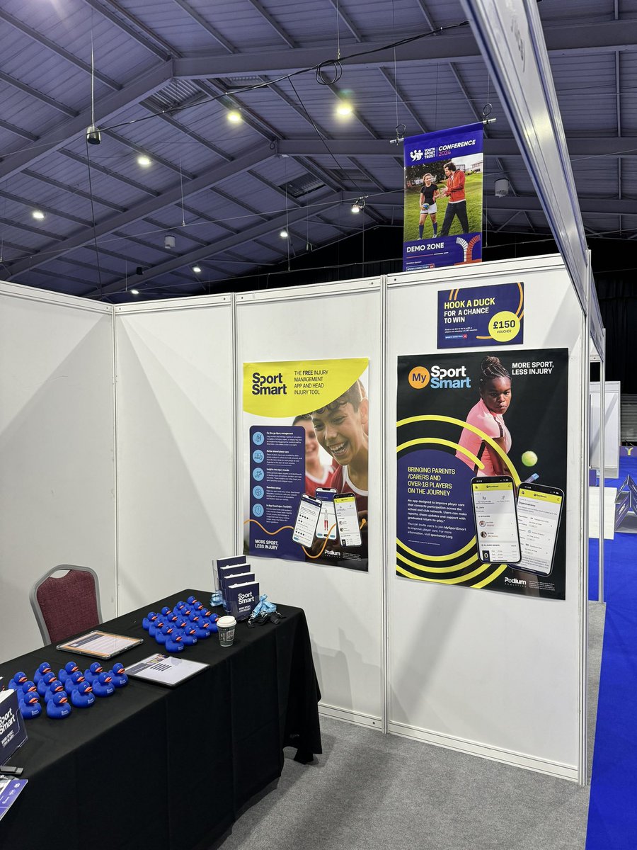 Back at the @YouthSportTrust #YSTConference with @mysportsmart, stand 30, if you’re here come and see us! Helping teaches look after their students across PE and Sport. #moresportlessinjury #YST24