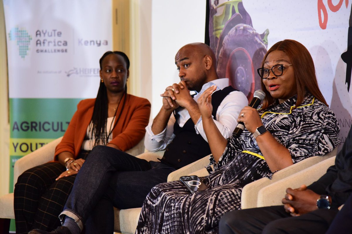 Panelists at Wednesday's launch of @Heifer's Mechanization for Africa Impact Report, in Nairobi, Kenya. If you missed the live stream, you can watch it here 👉🏾 bit.ly/3TIXnEZ #HeiferAfrica #HeiferMechanization4Africa #AYuTeAfrica