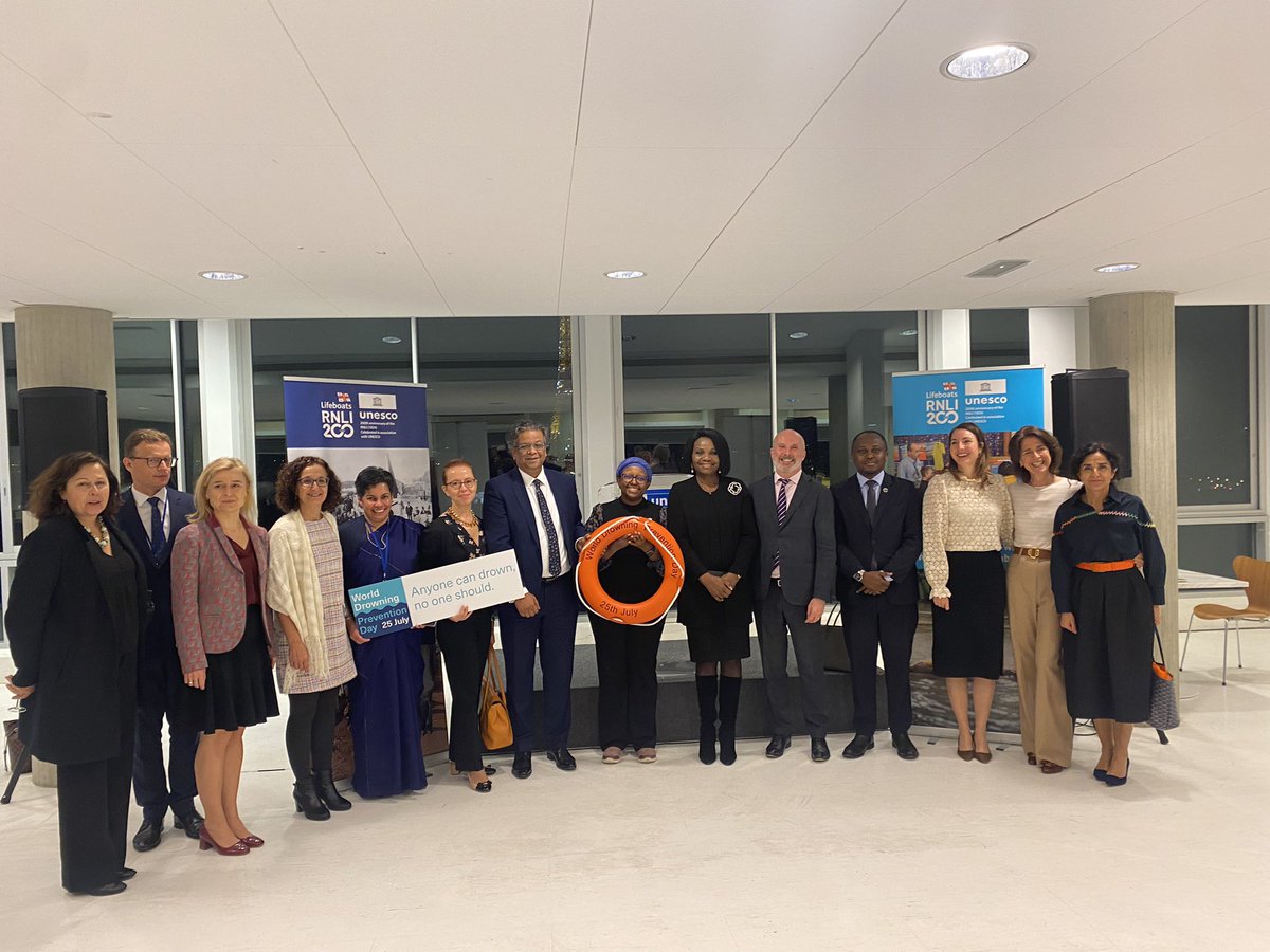 Ireland OECD&UNESCO (@irloecdunesco) on Twitter photo Yesterday, 🇧🇩🇮🇪🇹🇿🇬🇧 co-hosted an event at <a href="/UNESCO/">UNESCO 🏛️ #Education #Sciences #Culture 🇺🇳</a> with <a href="/RNLI/">RNLI</a> highlighting the global importance of water safety & drowning prevention.
Amb <a href="/gerkeown/">Gerard Keown</a> spoke on the devastating consequences of drowning on communities in 🇮🇪 & around the 🌍: « Anyone can drown, no one should ». Yesterday, 🇧🇩🇮🇪🇹🇿🇬🇧 co-hosted an event at <a href="/UNESCO/">UNESCO 🏛️ #Education #Sciences #Culture 🇺🇳</a> with <a href="/RNLI/">RNLI</a> highlighting the global importance of water safety & drowning prevention.
Amb <a href="/gerkeown/">Gerard Keown</a> spoke on the devastating consequences of drowning on communities in 🇮🇪 & around the 🌍: « Anyone can drown, no one should ».