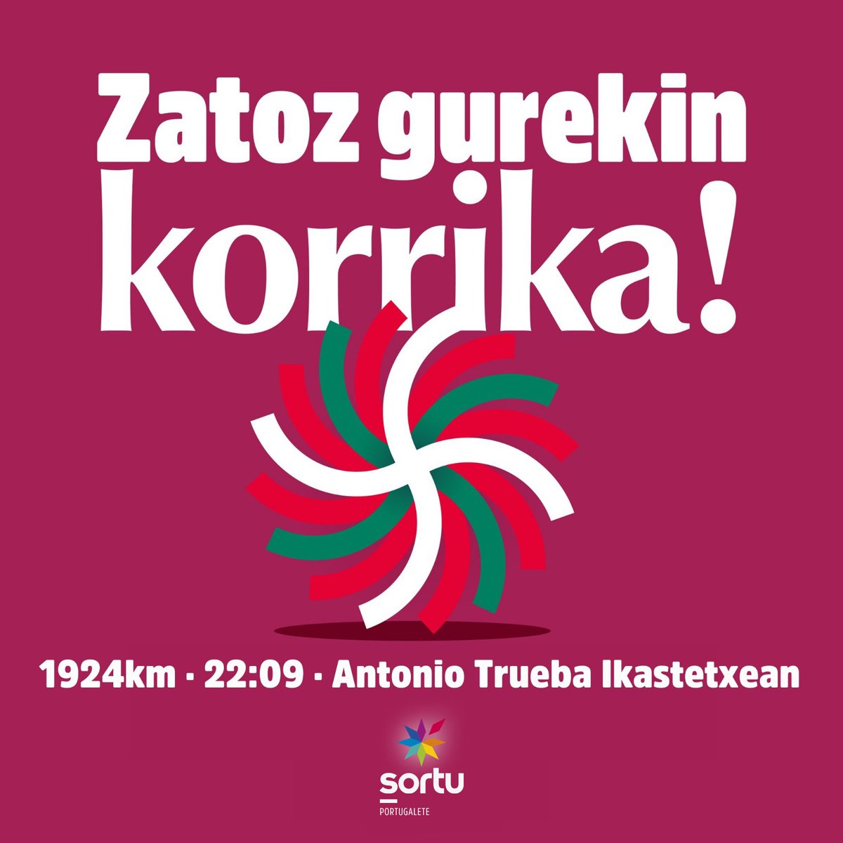 Bi urtean behin egin ohi dugun bezala, herriko kaleak beteko ditugu euskararen alde. Balia dezagun indar hori guztia txoko guztiak euskal hiztun aktiboz blaitzeko.💪

Gora Portugalete eta Euskal Herri euskaldunak!✳