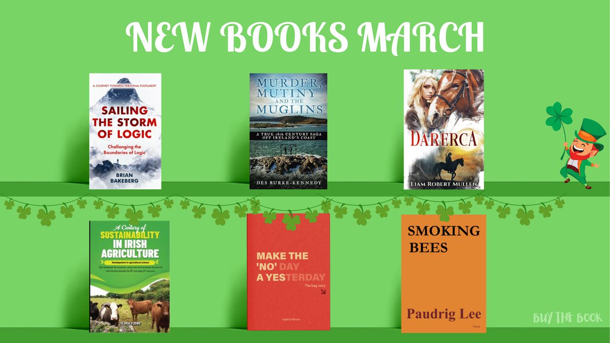 New Books for March 🇮🇪 ☘️ We have a great new selection of books for March by Irish Authors: buythebook.ie/product-catego… #newbooks #newbookalert #irishauthors #BookTwitter #readingcommunity #readersoftwitter #booktwt #readers #AuthorsOfTwitter