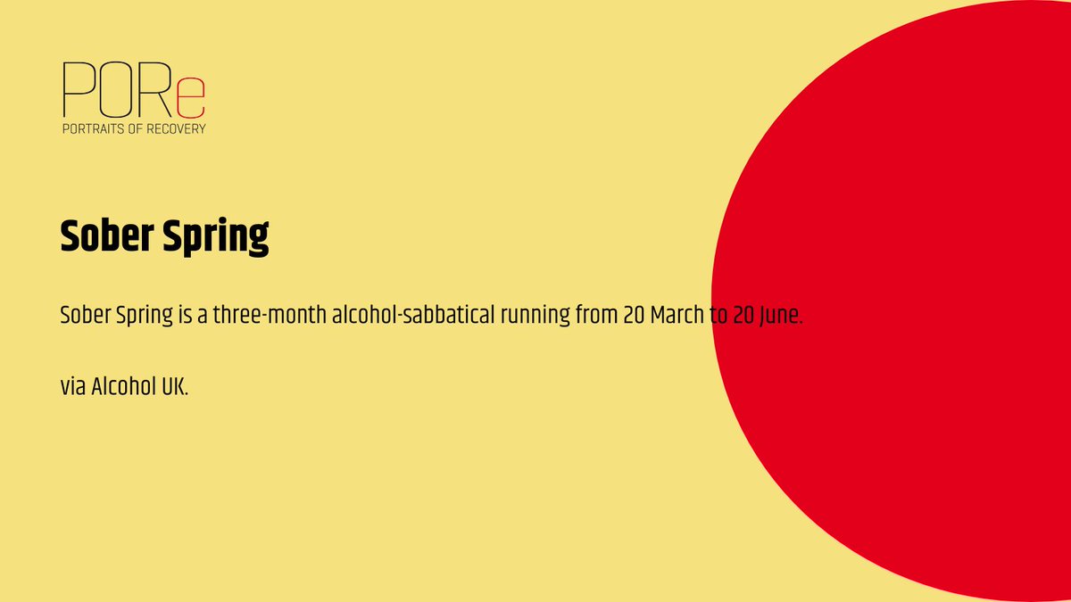 #SoberSpring is here! Sober Spring is a 3-month alcohol sabbatical run by @AlcoholChangeUK from 20 March to 20 June. Check out their website for more information:  alcoholchange.org.uk/help-and-suppo…