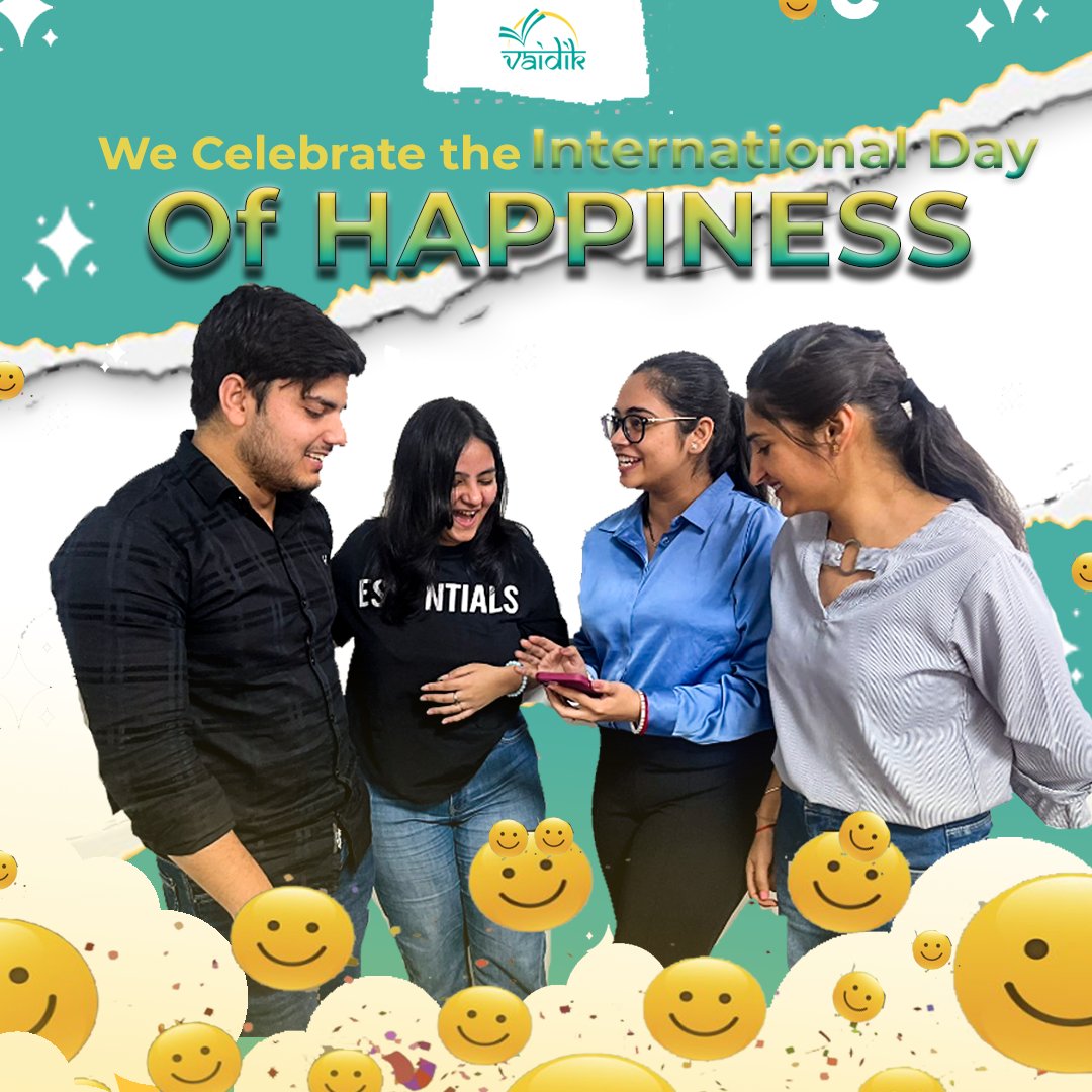 vaidikedu's tweet photo. Happy International Happiness Day! 🌟

Spread joy and positivity with every smile. Let's celebrate the little moments that bring us happiness and make the world a brighter place. 

Tag someone who makes you smile! 😊

#InternationalHappinessDay #PositiveVibes #VaidikEduservices https://t.co/72voPdvMs5