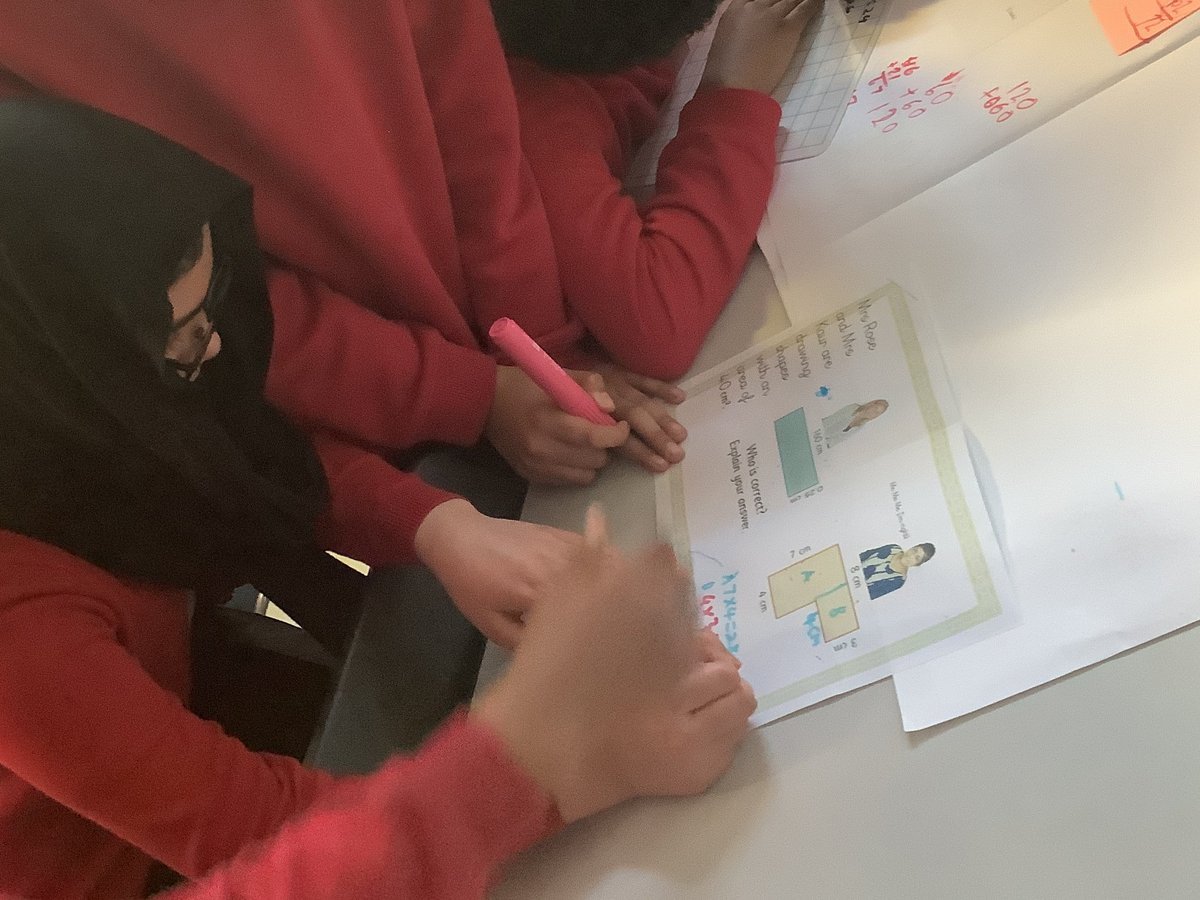 AngleseyP's tweet image. Yr6 solving some challenging maths problems this morning...Is Mrs Rose correct or Mrs Kaur? 😀 #DeeperUnderstanding #Resilience #Funlearning