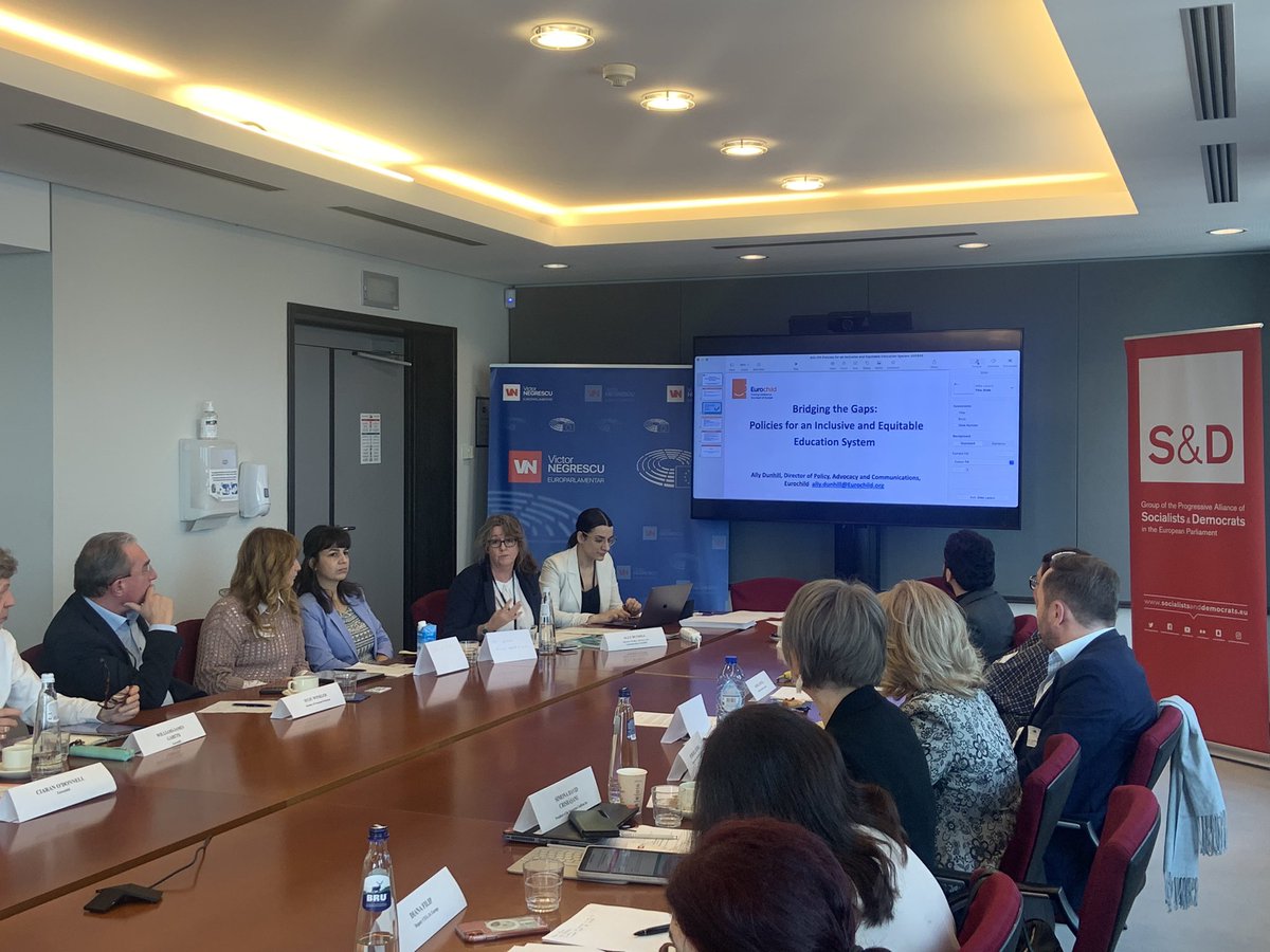 @Eurochild_org @dunhill_a @Europarl_EN @negrescuvictor @katarinabarley @lllplatform @BrikenaXhomaqi @HannesHeide @dunhill_a presenting recommendations from Eurochild's civil society members across 19 countries for children in European #education:
-Ensure #equity in access
-Support children’s additional needs
-Reform of education systems