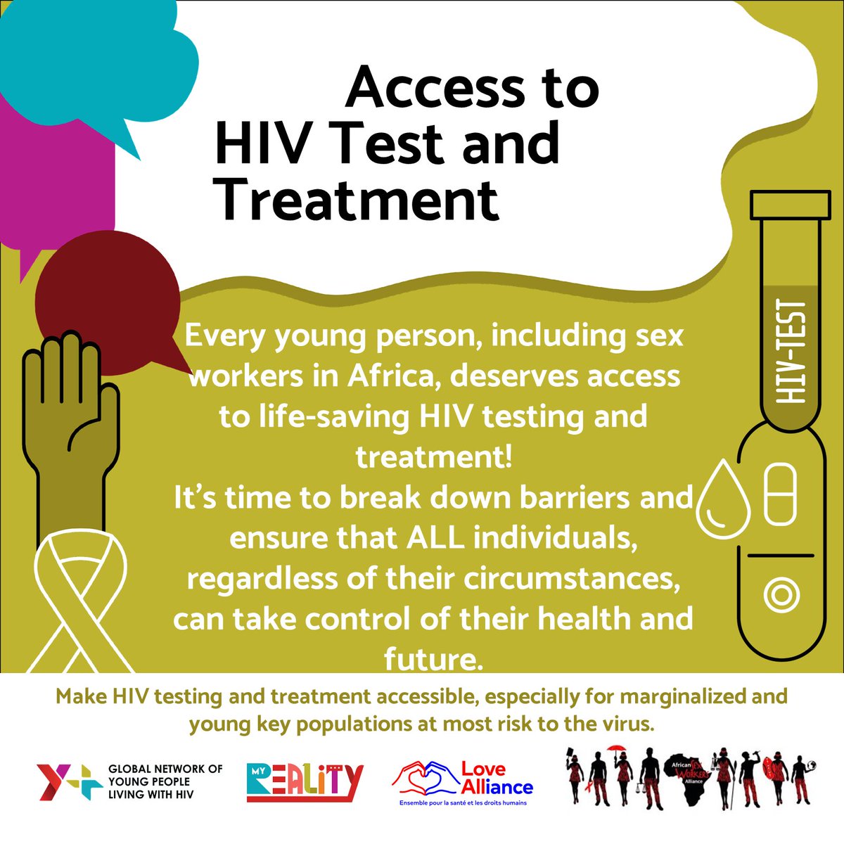 🌍 Every young person, including sex workers in Africa, deserves access to life-saving HIV testing and treatment! 💊✨ It's time to break down barriers and ensure that ALL individuals, especially marginalized and young key populations at most risk, can take control of their…