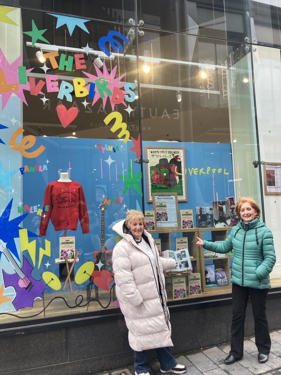 If you're in Liverpool, don't miss our @LiverbirdsBand exhibition at @WaterstonesLPL celebrating the launch of The Liverbirds – the story of Britain's first female rock 'n' roll band, told in full for the first time by members Sylvia Saunders & Mary McGlory. On until 28 March.