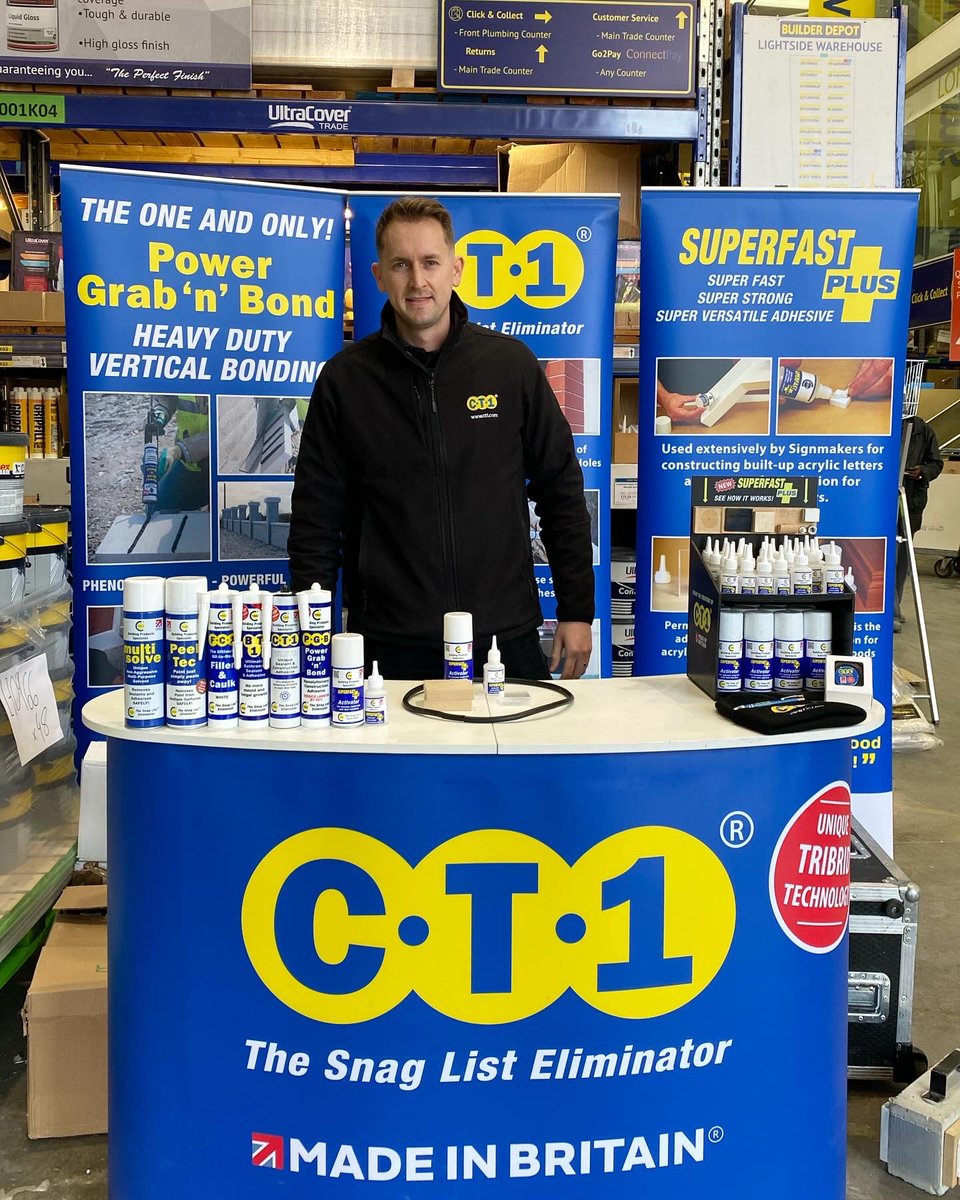 #trademorning with @CTec_NI_Ltd at #builderdepot #newsouthgate branch now in progress until 12pm. See product demonstrations and see 3 for 2 offers today only!

builderdepot.co.uk/brands/ct1

#ct1 #ct1demo #thesnaglisteliminator  #build #builder #builderdepot #buildersmerchant