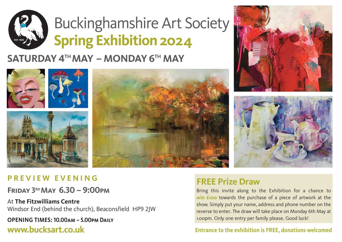 Visit Bucks (@visit_bucks) on Twitter photo Are you an artist? The best of Buckinghamshire’s artists are coming to Beaconsfield for their annual open exhibition in May and all Bucks artists are invited to submit their work now #BrilliantBucks #DoorstepDiscoveries <a href="/bucksartsociety/">Bucks Art Society</a> Are you an artist? The best of Buckinghamshire’s artists are coming to Beaconsfield for their annual open exhibition in May and all Bucks artists are invited to submit their work now #BrilliantBucks #DoorstepDiscoveries <a href="/bucksartsociety/">Bucks Art Society</a>