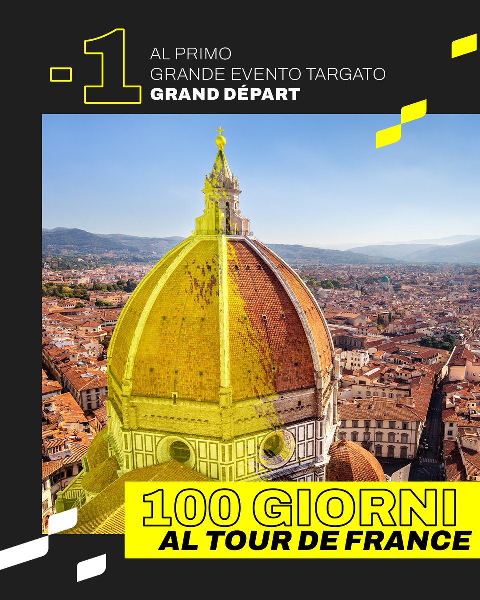 📌Appuntamento domani mattina a Firenze, in Piazza della Repubblica, a partire dalle ore 10.00 👉 Non potrete essere presenti all'evento? Seguite la live Coverage su Instagram: LeTour_It e su X @LeTour_Italia 👈 #TDF2024 #TourDeFrance #GrandDépart2024 #GrandDépartItaly