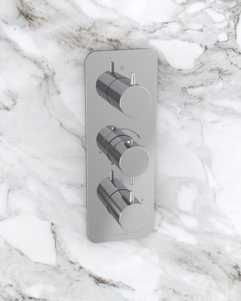 Introducing even more options with our Eden collection! Now choose from 2️⃣ & 3️⃣ outlet options with built-in handset choices. 🚿 Available in: 🤍 Chrome 🩶Brushed nickel 💛 Brushed brass #SaneuxBathrooms #LuxuryLiving #BathroomGoals #bathroomforlife #design