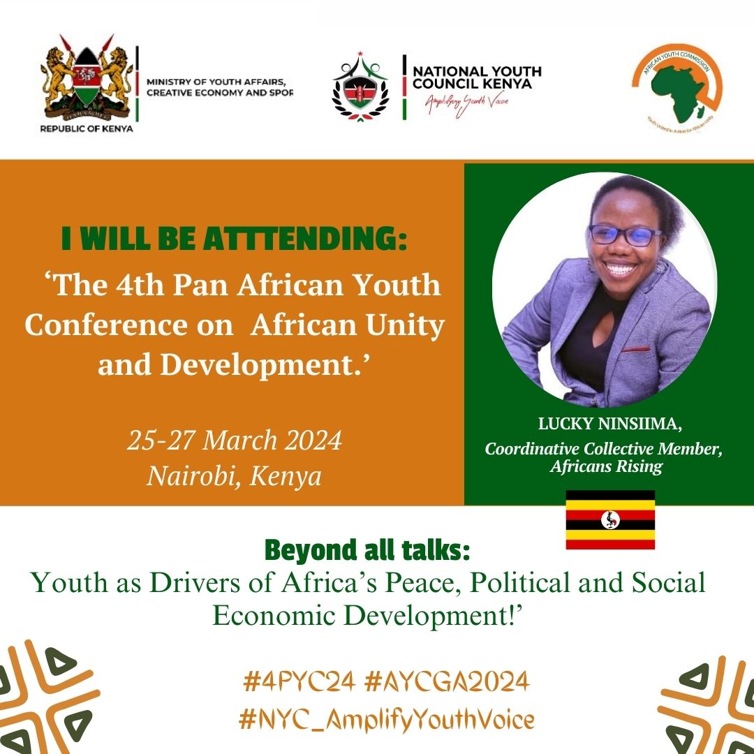 It's time for Africa to recognize, support, & tap into her youth's potential towards advancement of peace, political & social economic development.

I will be joining the gallant Pan Africans for the #4PYC2024
#AYCGA2024
#NYC_AmplifyYouthVoice
Together, shaping the #AfricaWeWant