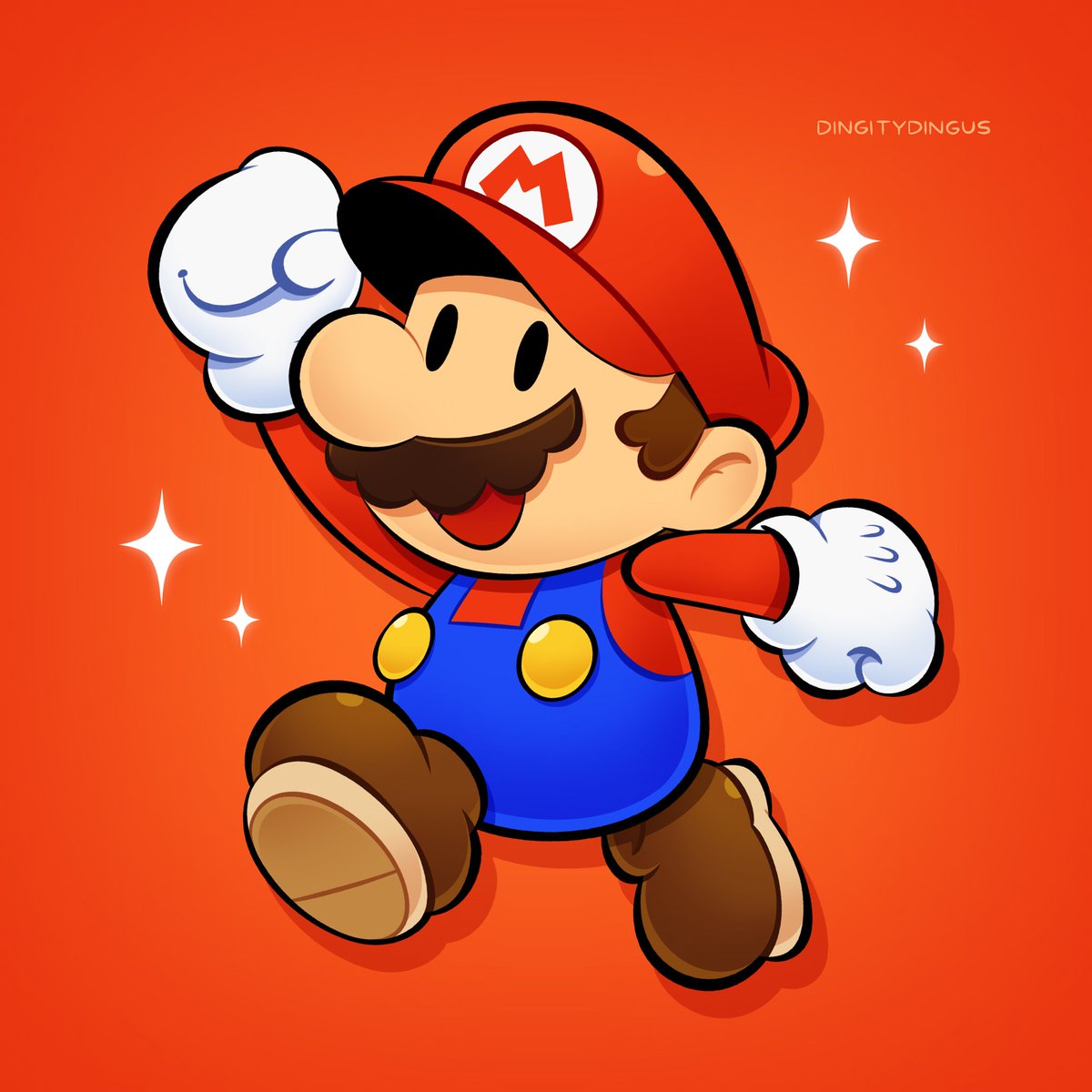 マリオ 「Stylish! #Mario #Nintendo #Fanart 」|Vinny 🌟のイラスト