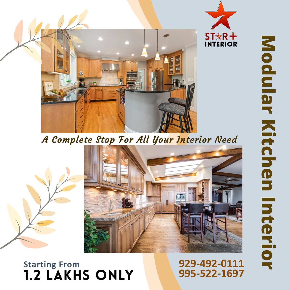 STAR PLUS INTERIOR

🔨 Looking to elevate your kitchen to the next level? 🏡 Let our expert modular kitchen designers bring your dream kitchen to life! 

#interiordesigntrends #interiordecorating #interiordesigner #architecturedesign #homedecorideas #homestylingideas