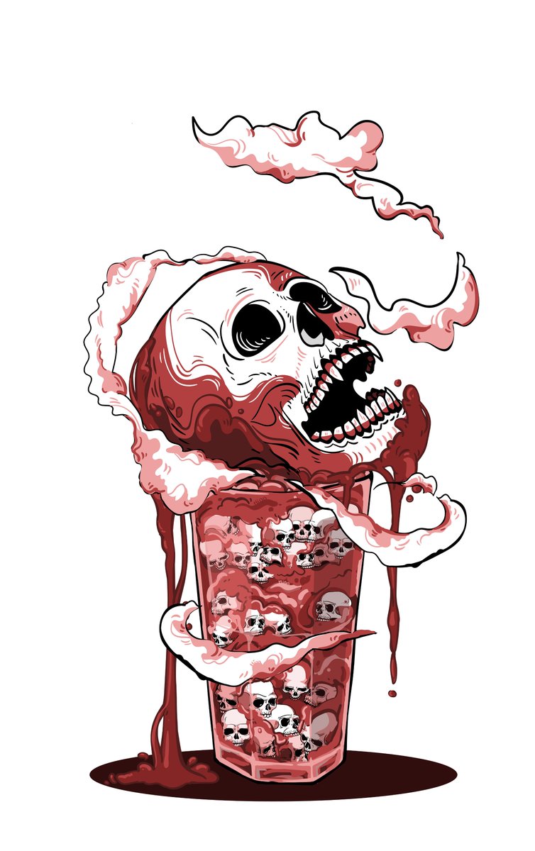 NNMHinn's tweet photo. Just a silly smoothie  #illustrationart https://t.co/Ic63IQmSe2