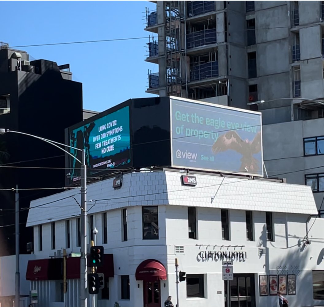 pandemicresist's tweet image. Spotted live in Melbourne today! Long Covid is associated with over 200 symptoms - do you know how to recognise the signs? #LongCovidAwarenessVIC