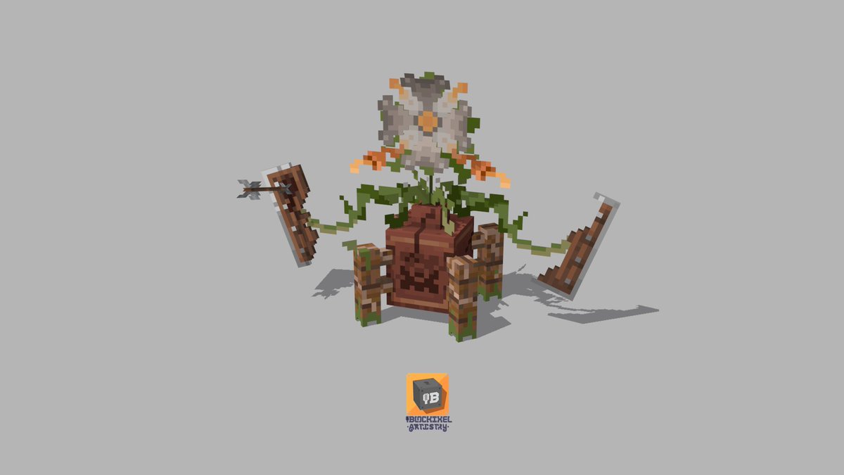 blockixel's tweet photo. Polished design of my previous flower mob post #minecraft #pixelart https://t.co/AjmKmalhqk