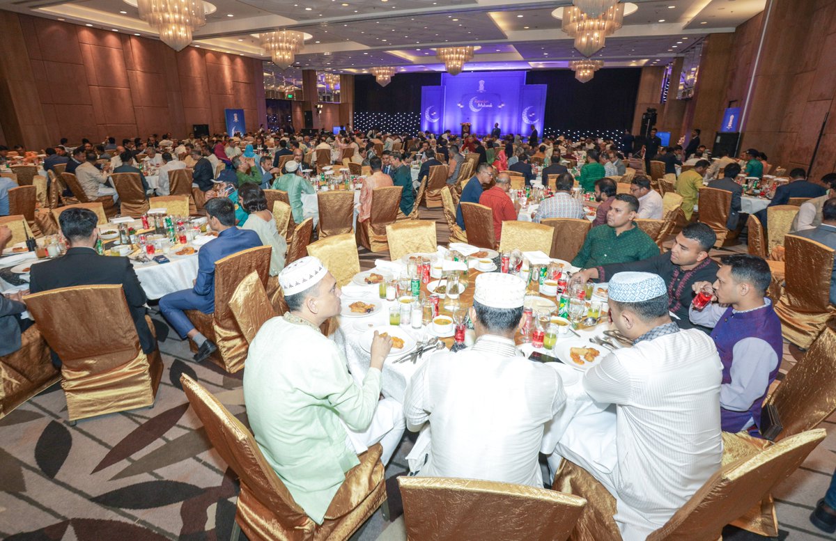 High Commission of India hosted an Iftar in Dhaka on 19.03.2024. The event was attended by over 400 distinguished guests from all walks of life including the government, legislature, judiciary, political parties, armed forces, civil society, academia, business, media and culture.