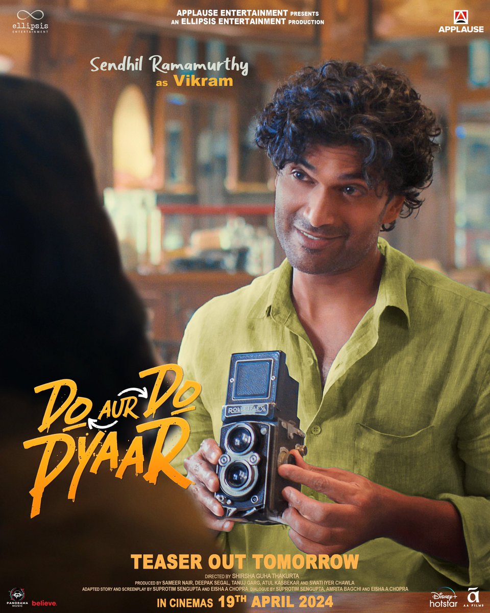 rohitjswl01's tweet photo. Meet the characters from #DoAurDoPyaar –
Vidya as Kavya,Pratik as Ani, Senthil as Vikram, ileana as Nora! 🌟 Can’t wait to dive into their world of love and laughter! Teaser unveiling tomorrow! 💫 #VidyaBalan #ileanadcruz #PratikGandhi #Sendhil
@applausesocial @EllipsisEntt @nairsameer @deepaksegal #ShirshaGuhaThakurta @tanuj_garg @atulkasbekar @swatiiyer @vidya_balan @pratikg80 #IleanaDCruz @Sendhil_Rama @prasoon_garg @sunil_chainani @devnidhib @happyshappygal @findingshanti @piyasawhney #SuprotimSengupta @EishawithanE #AmritaBagchi @PanoramaMusic_ #Believe @AAFilmsIndia