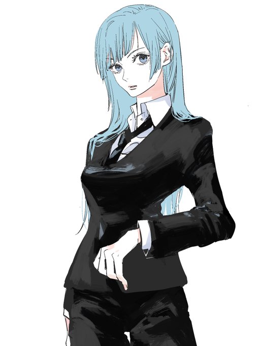 「black suit long hair」 illustration images(Latest)