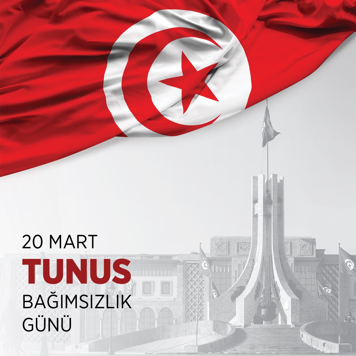 Dost ülke Tunus’un Bağımsızlık Günü’nü tebrik ederiz! 🇹🇳🇹🇷